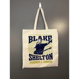 Blake Shelton Ole Red Tote Bag Canvas Friends & Heroes Concert Merch Natural
